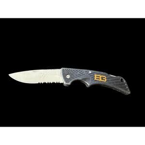 Gerber Bear Grylls Folding Knife Stainless Steel Textured Grip Compact